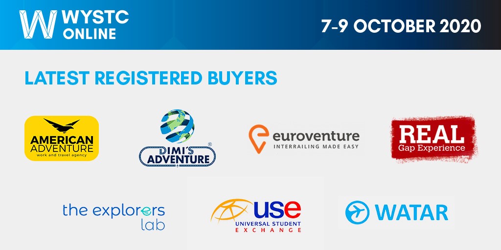WYSTC's tweet photo. Introducing the latest buyers attending #WYSTC. Pre-schedule 50+ one-to-one business appointments and make new connections at WYSTC 2020 Online.  See all buyers >> https://t.co/SJrmRY0oRJ
#b2b #youthtravel #hostedbuyers #wysetc https://t.co/O55KViYUI3
