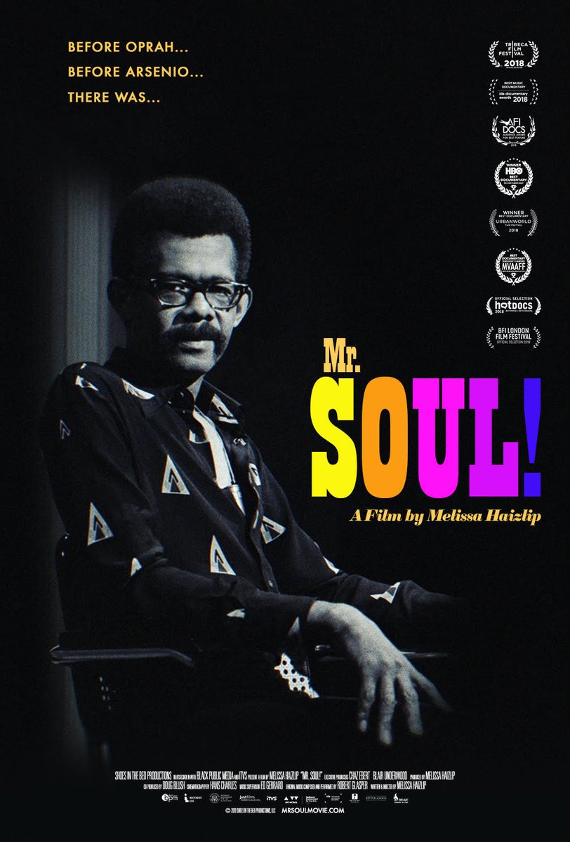Trailer & Theatrical Poster To Melissa Haizlip’s Award Winning Doc @mrsoulthemovie. The film is opening in over 50 cinemas across the nation on Friday, August 28th - bit.ly/3g8dLIb