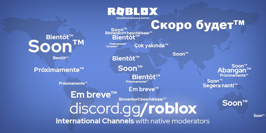 Ruben On Twitter Soon International Channels With Native Moderators Roblox Join Us Https T Co Uhxqecrgxa Https T Co Enip3qve0q - roblox discord twitter