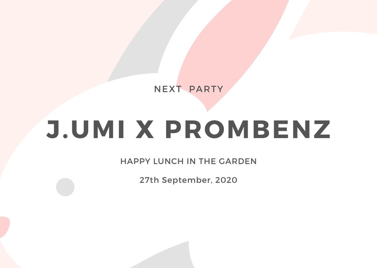 UmiThailand's tweet photo. Next!!!!

J.UMI ' s Party #PromBenz

⏰29 ส.ค.นี้ ติดตามกติกาการร่วมสนุก

⭐️Terms and Conditions join campaign 29th Aug,2020
via
🌼Twitter @UmiThailand
🌼IG : j.umi_thailand
🌼FB : J.UMI Thailand

#prompayy
#BENZALERT
#PromBenzPaintLuv
#แบตเตอรี่ของอเลิ๊ต
#คนบาปของPrompayy https://t.co/0ci7hDV14H