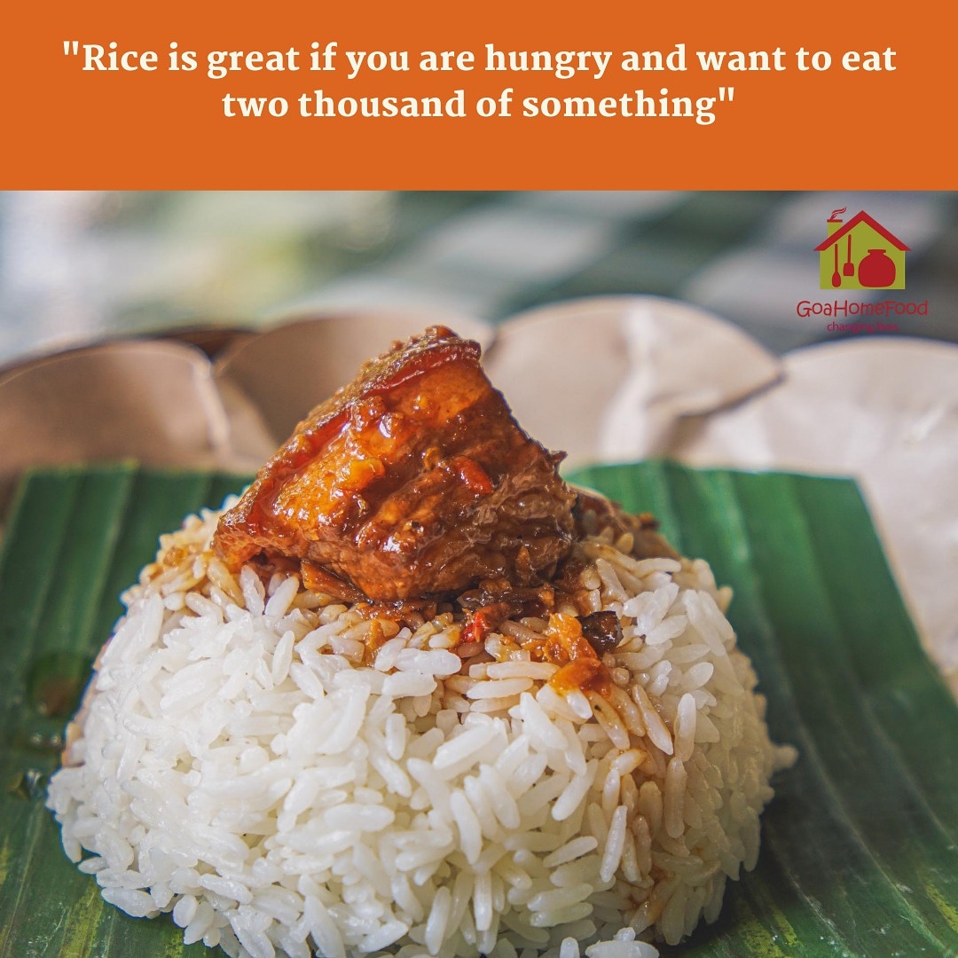 realgoahomefood's tweet photo. "Rice is great if you are hungry and want to eat two thousand of something"
.
.
.
Order right now 😋
.
.
.
#homechefmeals #homedelivery #homechef #homemeals #homemadefood #homechefs #yummyfood #homefood #food #foodie #foodiesofinstagram #goan #goanfood #goancuisine #goancooking https://t.co/A7BE5zv2K1