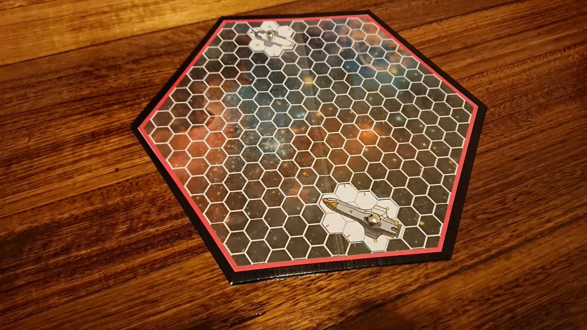 5volt3's tweet image. Attempt 2 at #hexaboard.
This time it's actually symmetrical. 
#boardgames #tabletop #boardgamedev