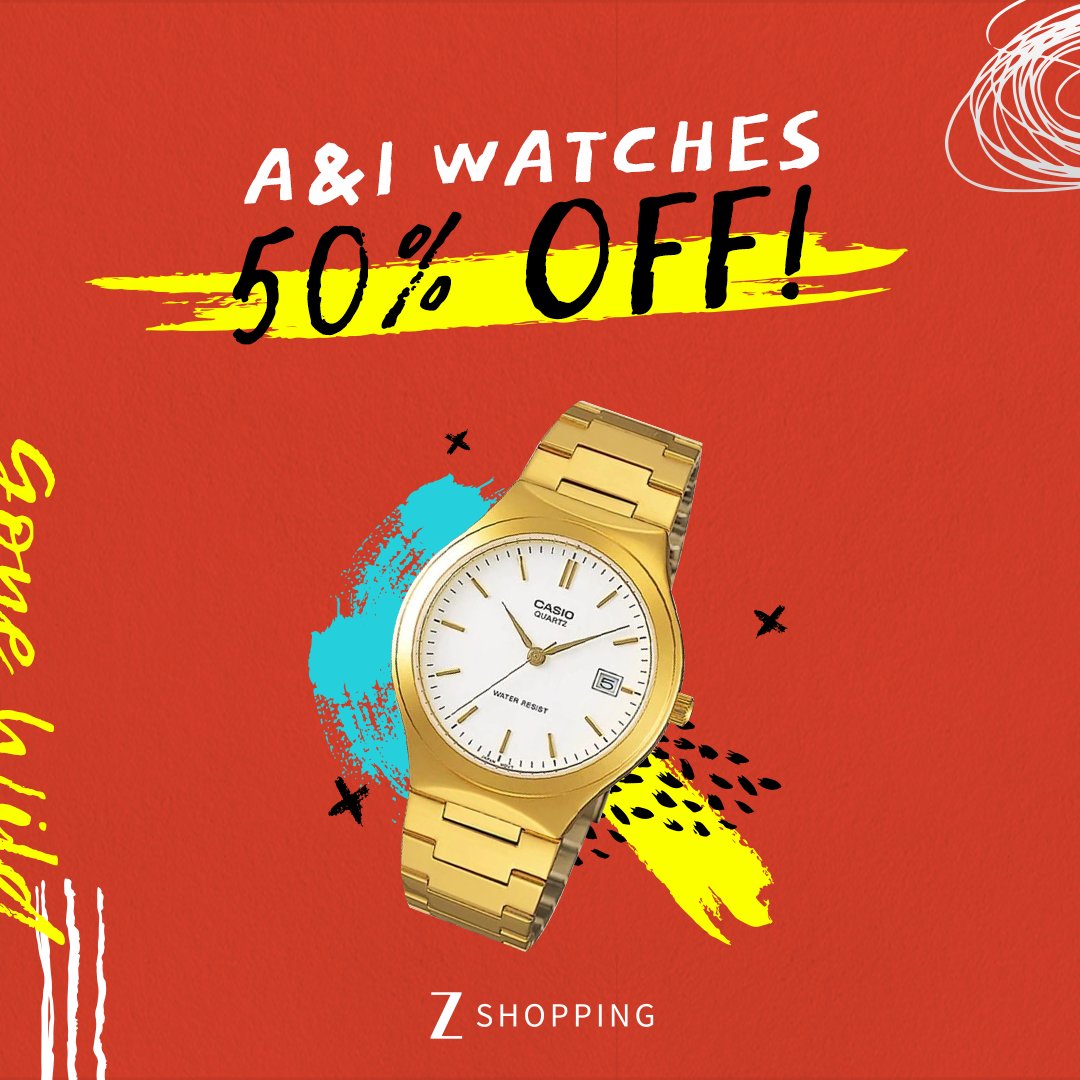 Time for another sale! Enjoy 50% from A&amp;I Watches when you shop at bit.ly/2EgtyXP