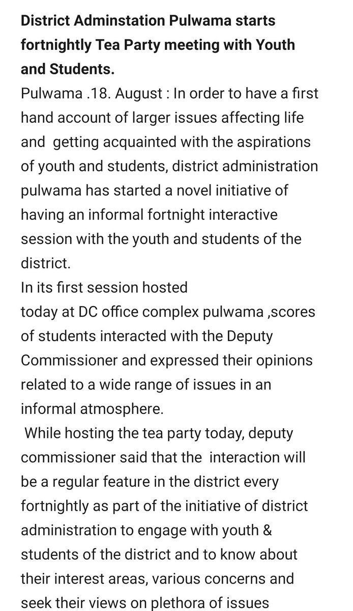 Deputy Commissioner Pulwama tweet media