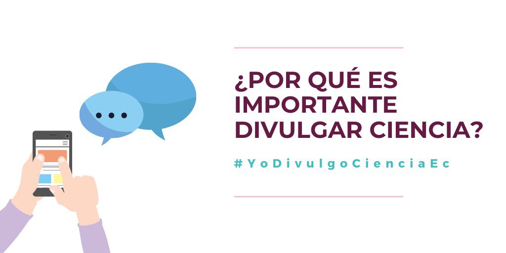 KunaEcuador's tweet photo. 🔝¡Queremos conocer a nuestra comunidad científica! 🇪🇨👀 ¿Qué investigas? 🔍 ¿Por qué crees que es importante divulgar ciencia?📢Cuéntanos tu historia, utiliza un tweet 📝 un video 📹 una fotografía 📸 o un hilo 🧵 ¡Anímate a participar! #YoDivulgoCienciaEc https://t.co/3Gi25vqPcD