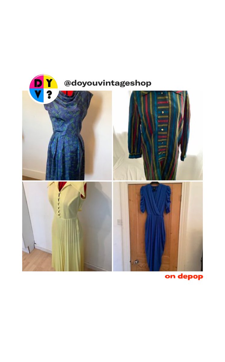 Hope to have some news soon about events this Autumn. In the meantime, check out my Depop shop for a #vintage fix! #vintageclothing #40s #50#60s#70s#80s #greenwichour