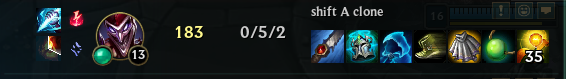Alban_LoL's tweet photo. Really love this new tank assassin oneshotting machine Shaco build https://t.co/7iFwDUr4ww