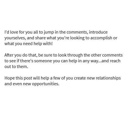 Drop a comment. Let's help each other!