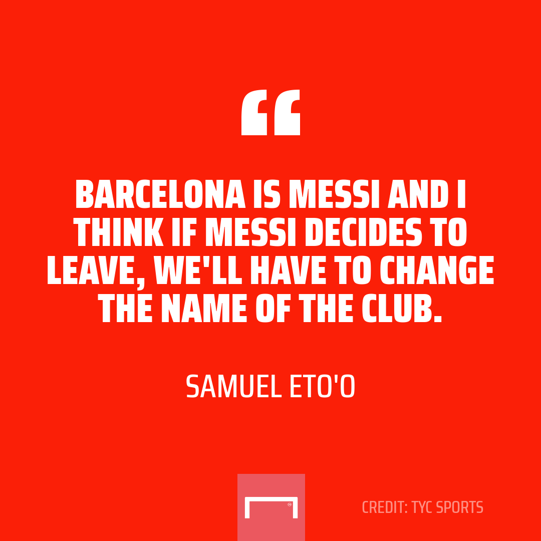 goal's tweet photo. What would you call Barcelona without Messi? 😯 https://t.co/aT7amogM85