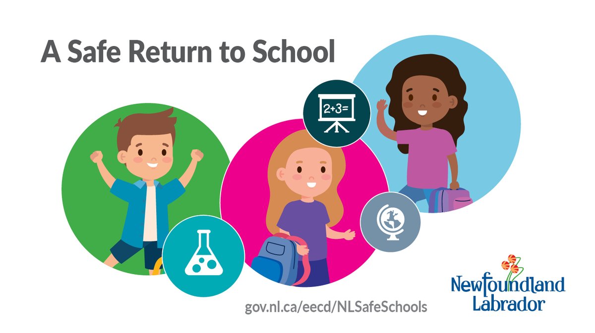 Parents and students👨‍👩‍👧‍👦can prepare for what to expect in the upcoming school 🏫year by checking out gov.nl.ca/eecd/nlsafesch… 🔽