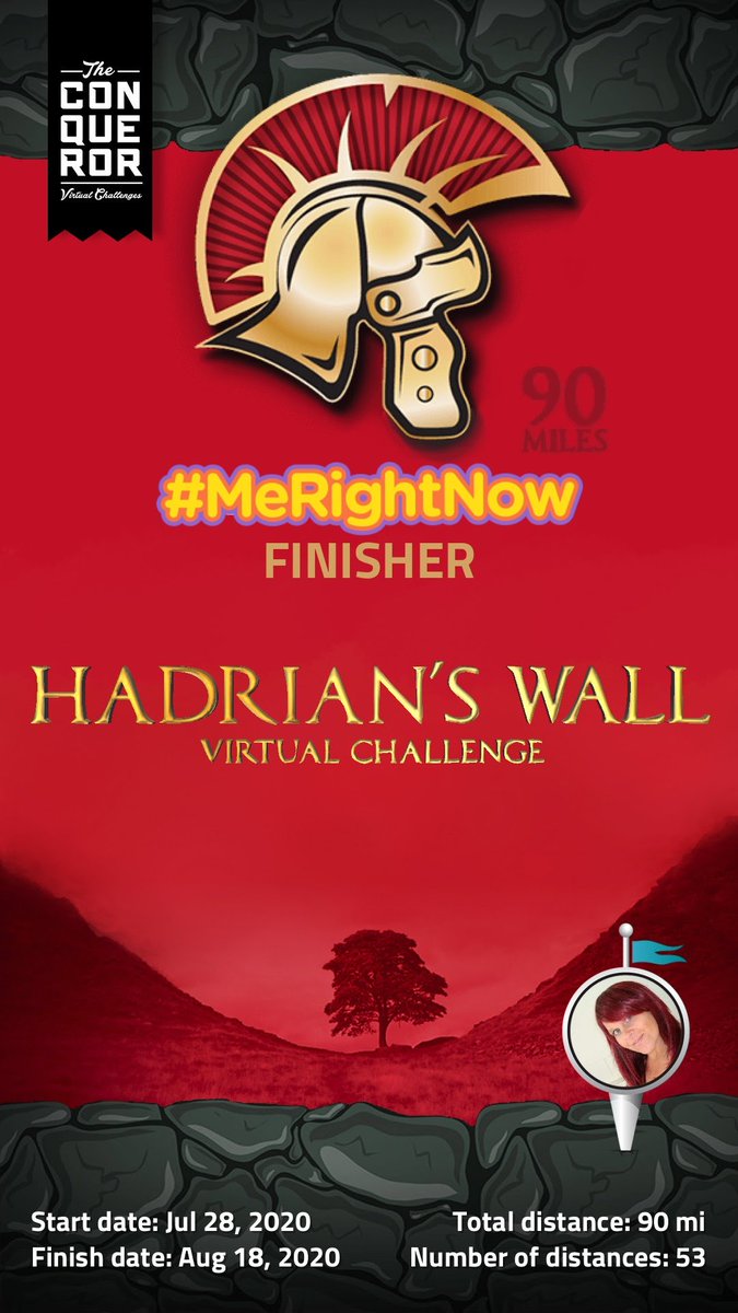 Imperfect77's tweet photo. I did it!!! 🏅🥳🥳
#hadrianswall #walking #fatloss #ActiveLifestyle #weightloss #garmin #virtualchallenge #ChallengeAccepted #healthyeating #caloriedefict #weightlossjourney #vívoactive4s #FitnessMotivation #FitnessGoals #myvirtualmission #calories #missioncompleted #winner https://t.co/LbyHHcCEXY
