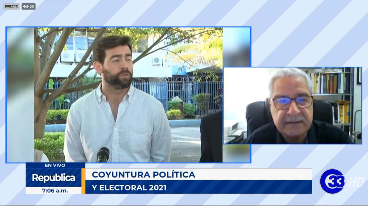 #OpcionesPolíticas | “<a href="/ARENAOFICIAL/">ARENA</a>  y <a href="/FMLNoficial/">FMLN Oficial</a> van a  tener un nivel de votación alto, pero no van a estar en la misma situación de años anteriores (alta popularidad)“. Salvador Samayoa, analista político.