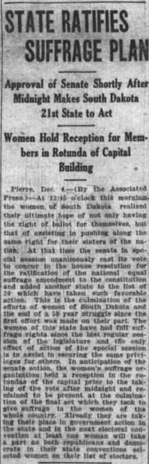 SOUTH DAKOTA (December 4, 1919) https://libguides.usd.edu/c.php?g=753247&p=5394871
