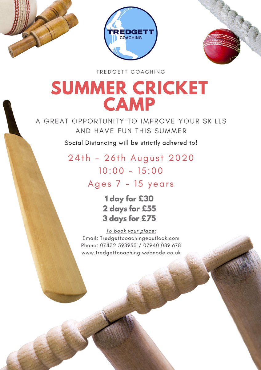 Our August Summer Camp is fast approaching! 
Please contact us at : tredgettcoaching@outlook.com for more information.