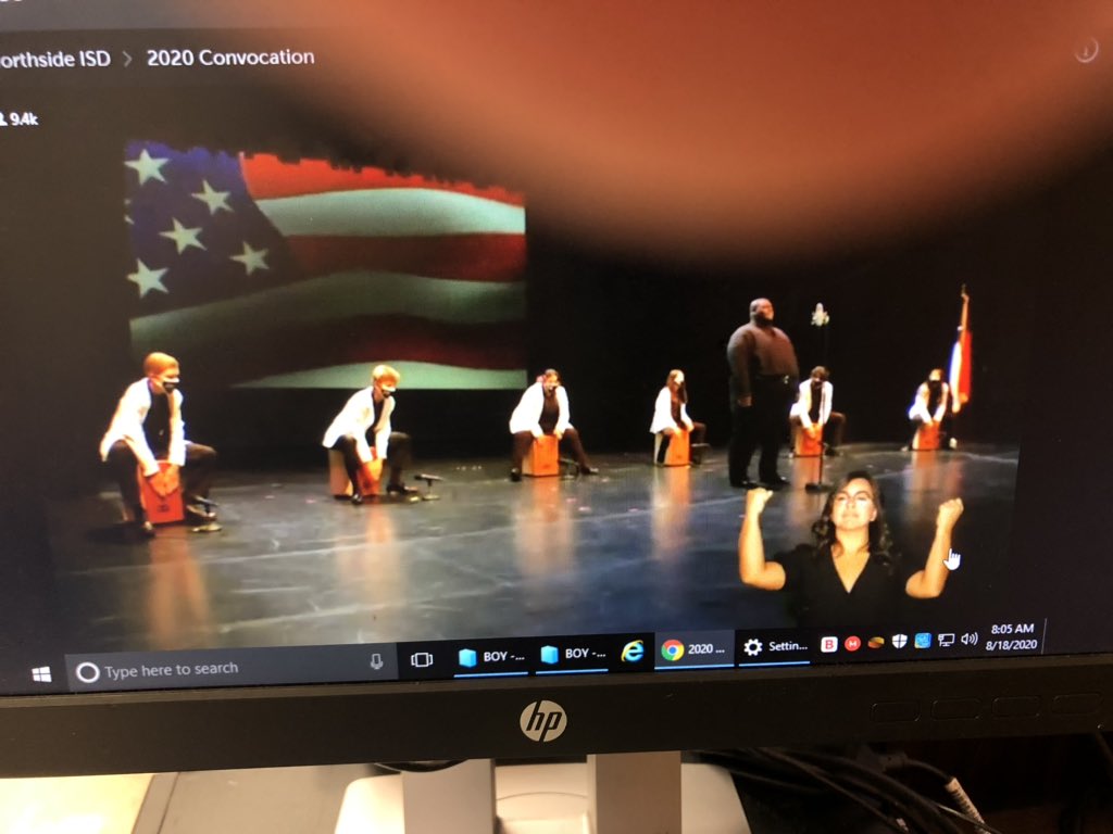 babscarde's tweet photo. Prepping for a different SAFER convocation! What is the same is our AWESOME Superintendent &amp; Amazing student performers! #ConvoSelfie https://t.co/hdY3VDLky9