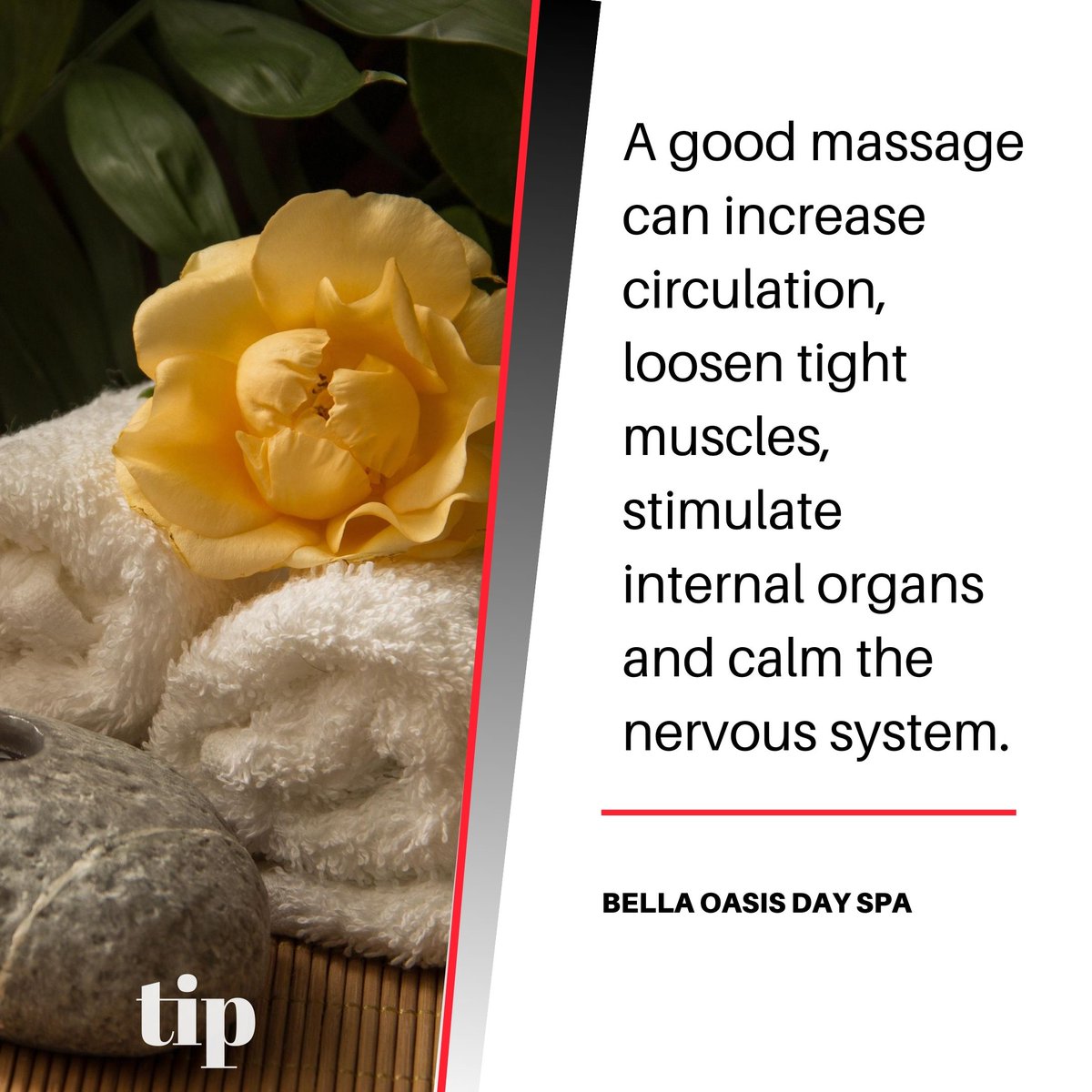 BellaOasis's tweet image. #SpaTip #Spa #Tip
#BellaOasisDaySpa