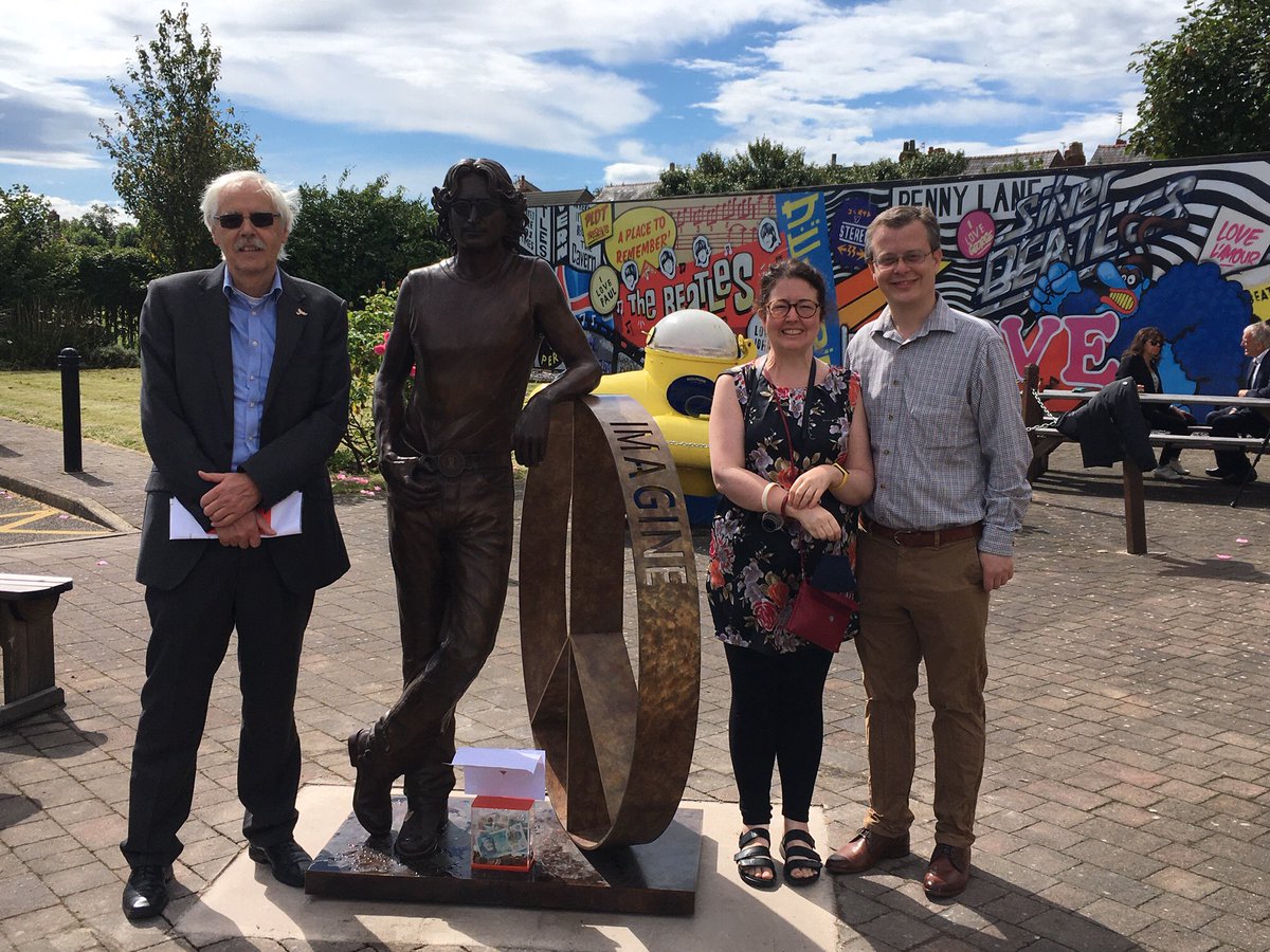 Andrewmakinson's tweet photo. A fantastic addition to Liverpool 18!

John Lennon will be on show at Penny Lane Community Centre until October. 

Once Planning Permission is in place he will move to the main road outside St Barnabas Church. https://t.co/f8cZjQ5iHi