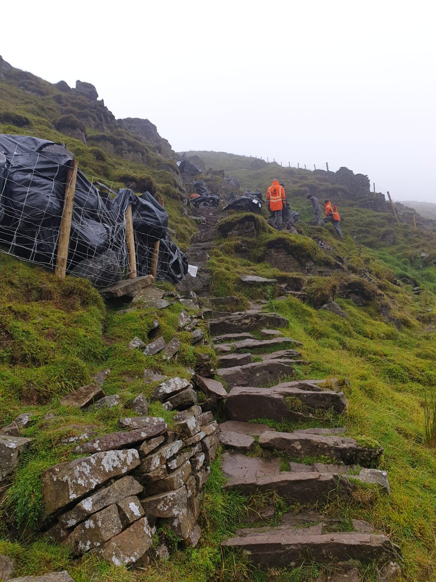 terra_ltd's tweet photo. Stone pitching work in progress at High Lot Ingleborough for @yorkshire_dales national park #teamterra #highlotrestoration #coldandcloudy https://t.co/03jNqVHZnf