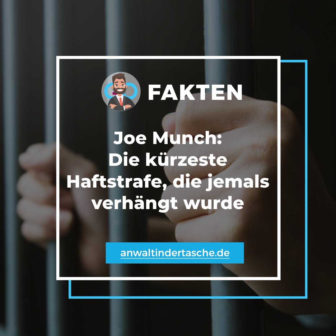 gocardsag's tweet image. #JoeMunch war 1905 eine Minute wegen #Trunkenheit im #Gefaengnis. 

Denkst du, #Richter 👨‍⚖️ sollten diese Art von #Lektion heutzutage auch verwenden?

#AnwaltInDerTasche #AnwaltsKarte #GoCards #RechtsFakten #RechtsBeratung #BundesKanzlerAmt