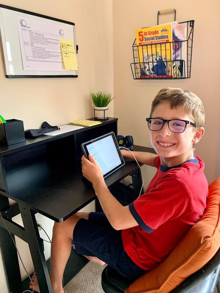 SarahMcMama's tweet photo. Thank you teachers and staff at @SweetAppleES for your hard work preparing and patience as we all figure this out. The 1st Day is School was MUCH better than I’d anticipated! #SAESpirit https://t.co/A77OX6h7Us
