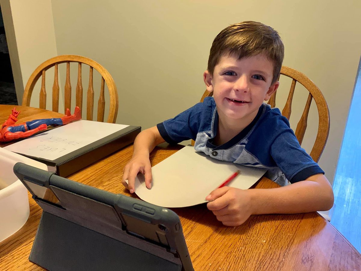 SarahMcMama's tweet photo. Thank you teachers and staff at @SweetAppleES for your hard work preparing and patience as we all figure this out. The 1st Day is School was MUCH better than I’d anticipated! #SAESpirit https://t.co/A77OX6h7Us