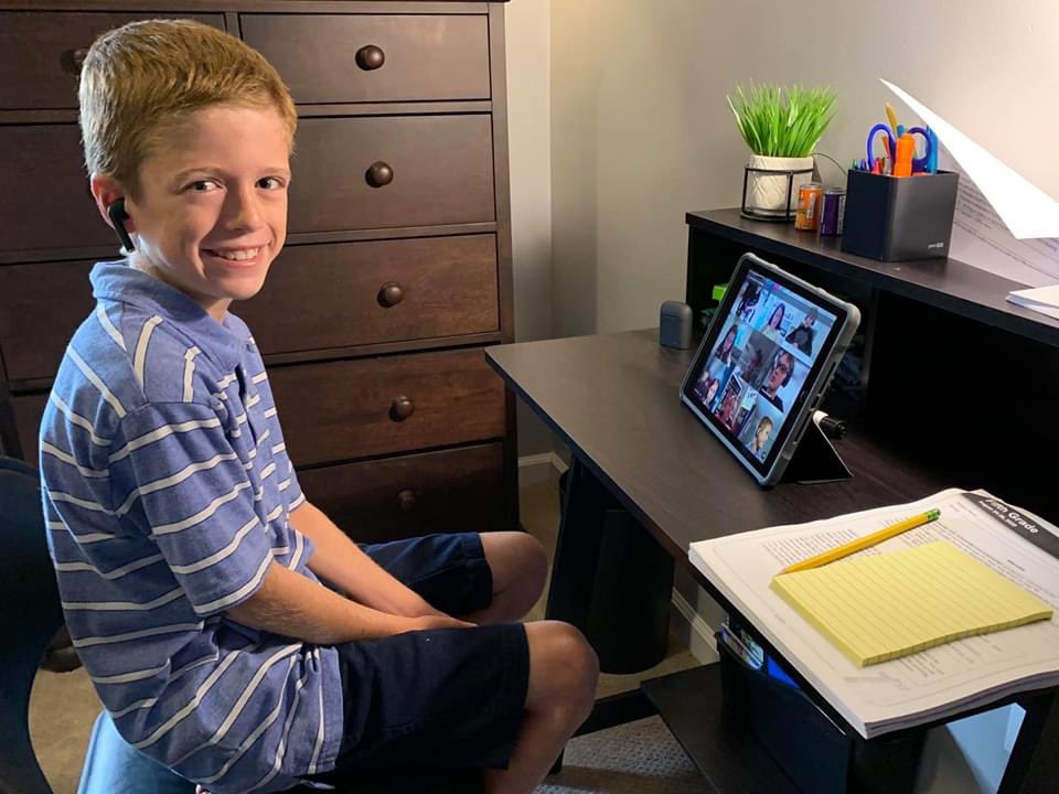 SarahMcMama's tweet photo. Thank you teachers and staff at @SweetAppleES for your hard work preparing and patience as we all figure this out. The 1st Day is School was MUCH better than I’d anticipated! #SAESpirit https://t.co/A77OX6h7Us