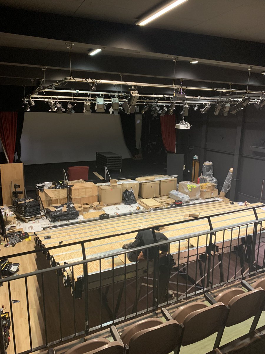Johna0_7's tweet photo. Delighted to announce no ‘u turns’ or ‘unfairness’... just that the work to transform our hall into the new 250 seater Redwood Theatre nears completion... @richuish https://t.co/341KXR9tve