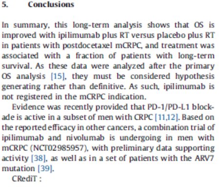 Results reinforce my confidence in IOs in #ProstateCancer 👉🏻 Finally OS (pre-specified endpoint) is significantly higher with IPI in postdocetaxel mCRPC, in a phase 3 trial we started 10 yrs ago under #KarimFizazi leadership. bit.ly/2YcebHo <a href="/OncoAlert/">OncoAlert</a> Thanks <a href="/EUplatinum/">European Urology</a>