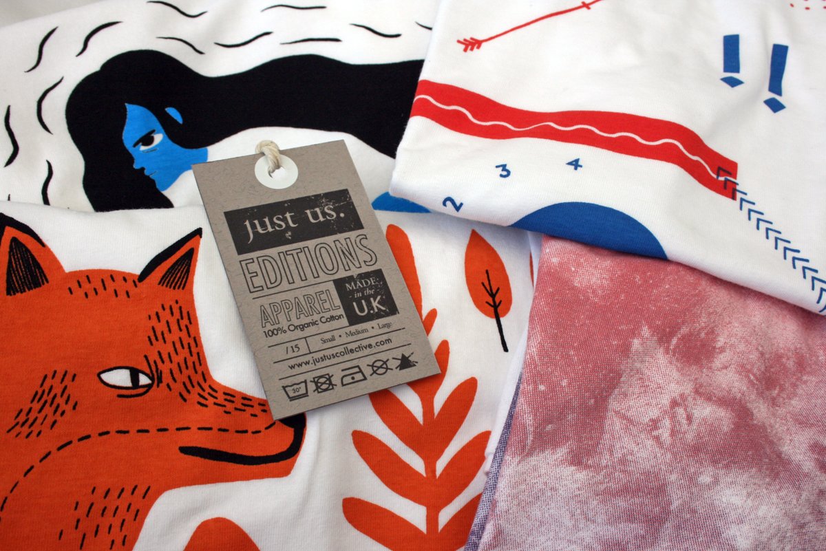 Just_us_'s tweet photo. Just Us limited edition t-shirts by Evgenia Barinova, Drew Turner, Jack Teagle &amp; Luke Fenech. Grab one at [https://t.co/98N1DJkOeO] 👕👀😍 https://t.co/mOumTYViCm