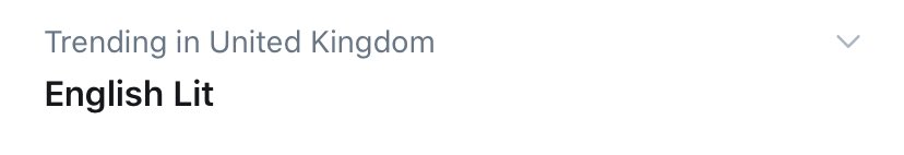 Let’s get English Lit trending for all the right reasons ⁦ @EngSharedFuture⁩ ⁦ @EnglishAssoc⁩ ⁦ @UnivEnglish⁩!