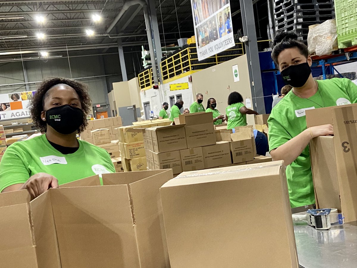 ecmcgroup's tweet photo. Last week, #ECMCGroup employees helped pack boxes of food at @thefoodgroupmn. Thank you to all who volunteered their time to give back to our community! #ECMCGroupCares https://t.co/EgbfQU9DZM
