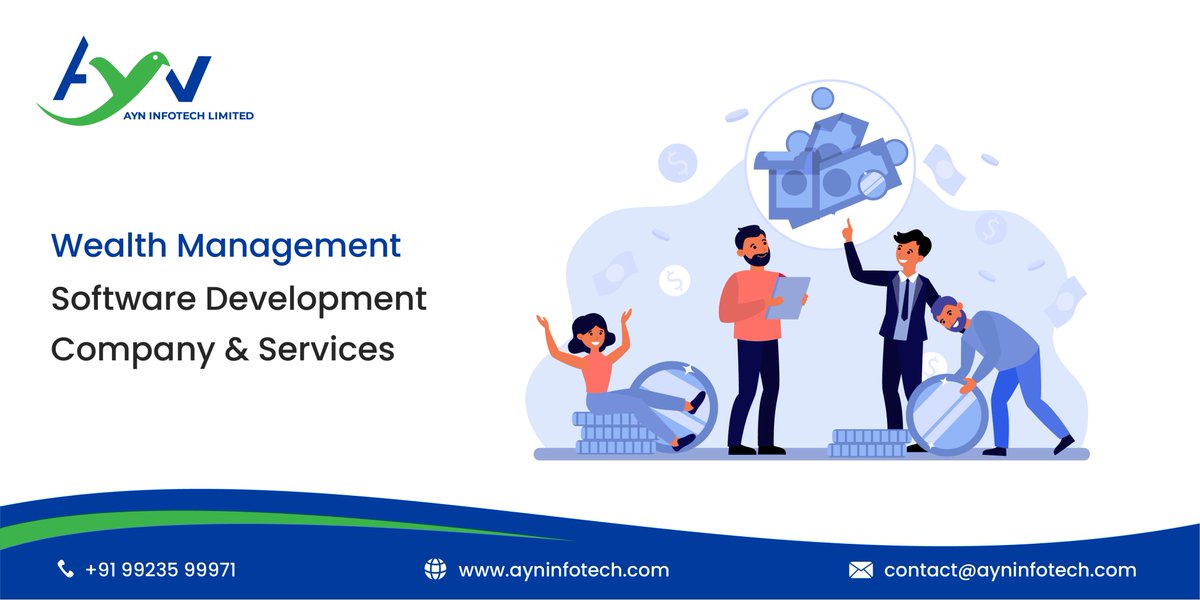 ayninfotech's tweet image. #WealthManagementSoftware serves as the investment consulting service that looks after the requirement of affluent clients. 

It helps to manage tax service, accounts, estate planning, retirement planning and investment.

Get In Touch: ayninfotech.com
#softwaredevelopment