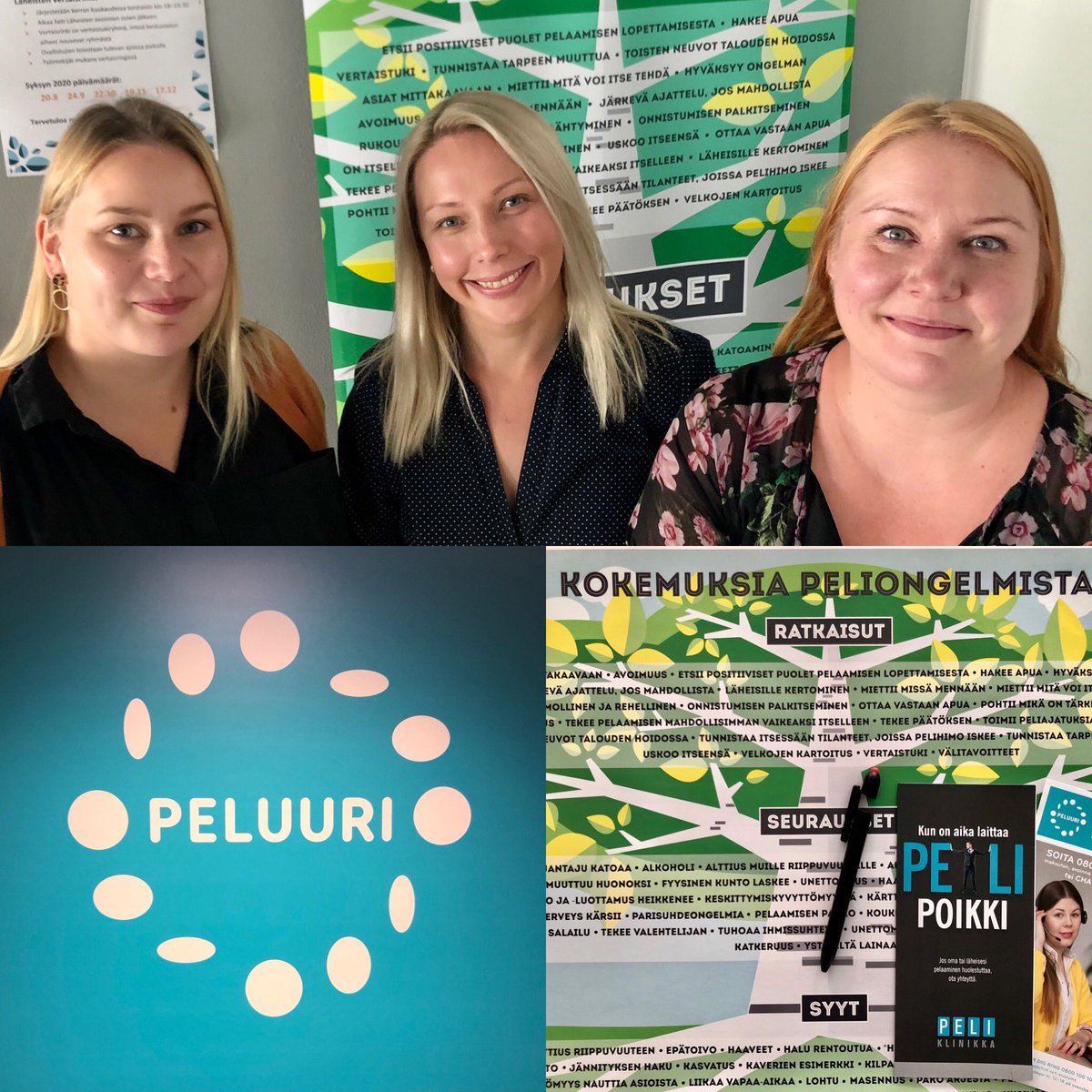 yhteispelilla's tweet photo. Yhteispelillä!-hanke vieraili tänään @peliklinikka tutustumassa @TilttiHki, @peluuri ja avohoidon palveluihin. Mahtava ja mielenkiintoinen päivä! #yhteispelillä #tiltti #peluuri #peliklinikka #rahapelaaminen #rahapelihaitat https://t.co/OP8Ua9SyVP