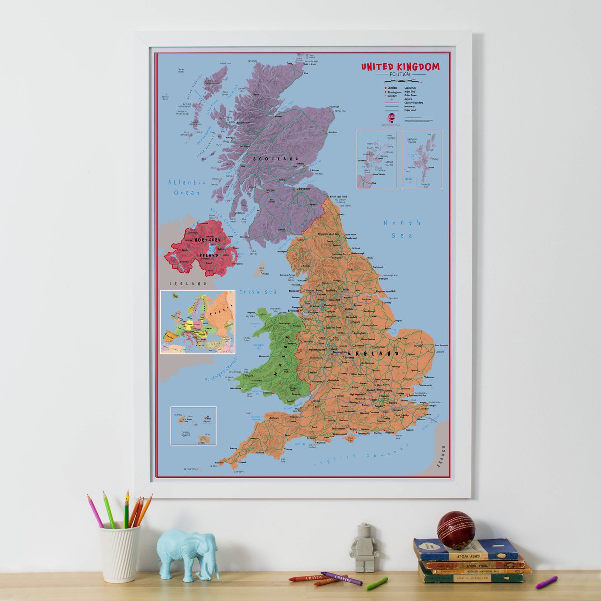 mapsinter's tweet image. Designed specifically for primary school aged kids in mind, our Primary UK Wall Map Political is perfect to get your little ones interested in geography. And it's up-to-date with all the right names and locations too! 😃
#mapsforkids #backtoschool
l8r.it/N4oe