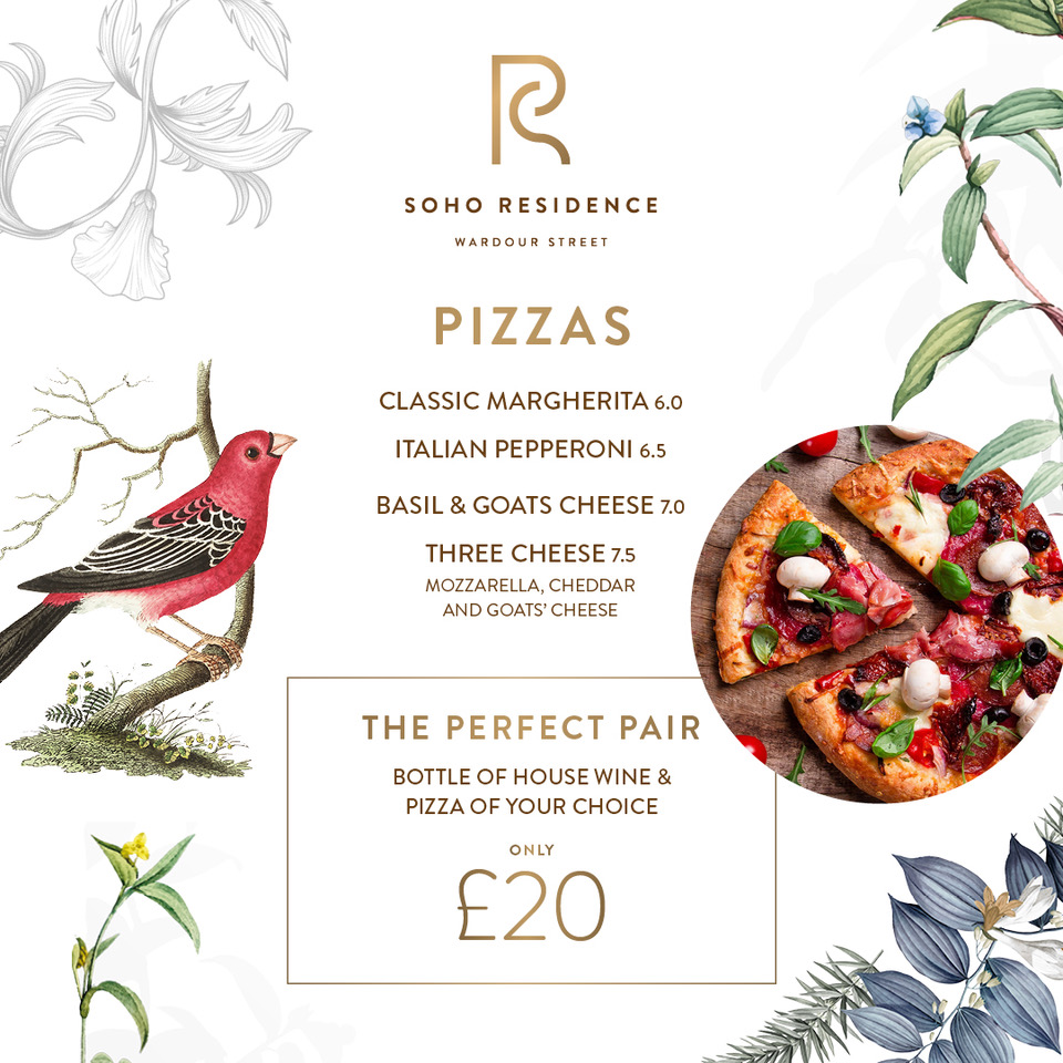A Pizza and a bottle of House Wine for just £20?  Treat yourself Tuesday!! #pizzalover #winelover
