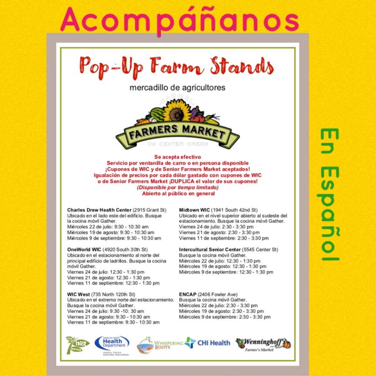 Whispering Roots (@whisperingroots) on Twitter photo Back this week, the Pop-Up Farm Stands! @thebiggarden @Douglas/Sarpy County WIC Program <a href="/CHIhealth/">CHI Health</a> Back this week, the Pop-Up Farm Stands! @thebiggarden @Douglas/Sarpy County WIC Program <a href="/CHIhealth/">CHI Health</a>