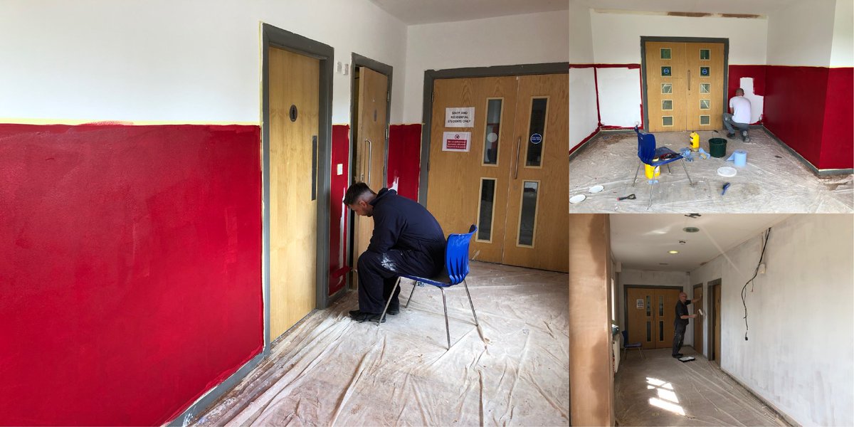 Today is the start of decorating <a href="/WillowdeneFarm/">Willowdene Rehabilitation</a>’s timeline! 😀

Throughout this week and next, a team of us will be helping paint the main reception area to create a timeline of the past 3⃣0⃣ years at Willowdene. 🎨🖌️

#AicoInTheCommunity #Painting #Decorating #Heritage