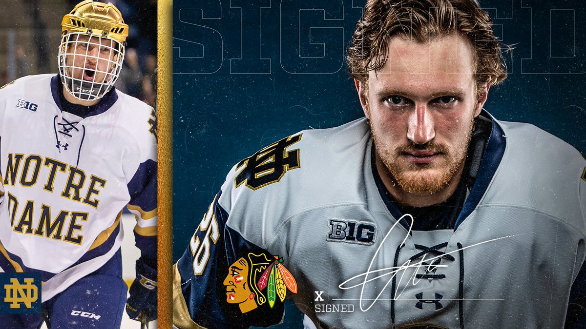 Cue Chelsea Dagger.

<a href="/cammorrison6/">Cam Morrison</a> has signed a two-year contract with the 
<a href="/NHLBlackhawks/">Chicago Blackhawks</a>! 👏

#IrishInTheNHL☘️