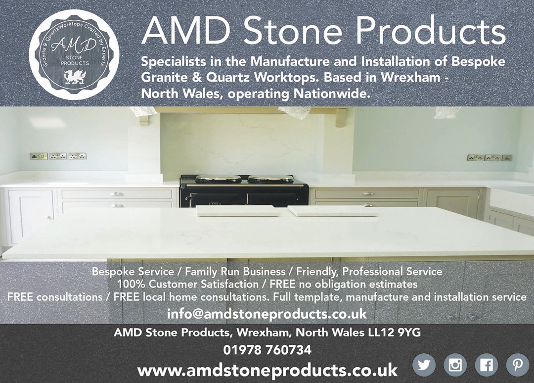 love_wrexham's tweet image. If you're looking for top-quality granite or quartz worktops for your kitchen, look no further than the lovely Angela and Alun at @AMD_stone . They are precise, reliable and thorough.
Check out their website: amdstoneproducts.co.uk