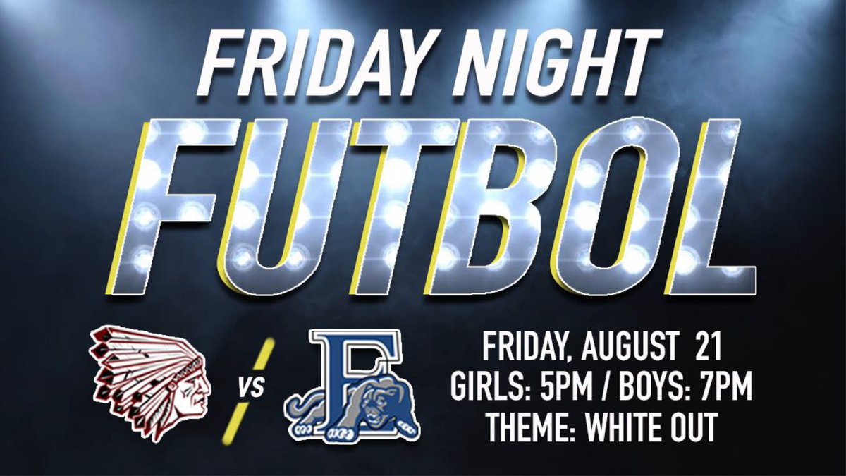 WarZoneLHS's tweet photo. Everyone come out for both our boys and girls first soccer games THIS friday!! Theme is white out 🤍🤍🤍🤍 https://t.co/5ue6HwWA6i