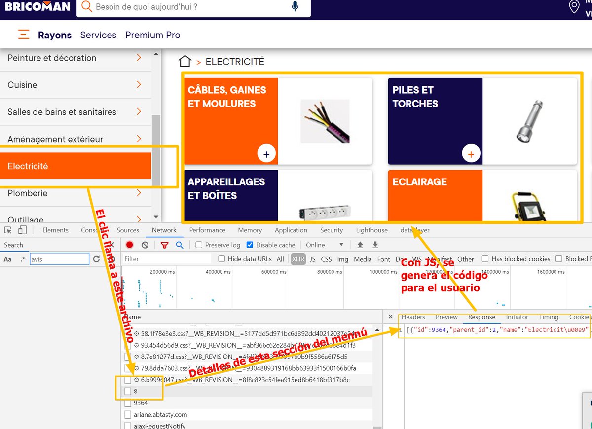 Primero, una parte del menú se genera con el clic del usuario, una acción que no hace Google. Resumido: Google no ve toda la navegación que representa una parte importante del enlazado interno.