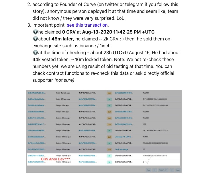Bitalks's tweet photo. Is this address anonymous dev who deployed and sent $CRV token on exchange site?
https://t.co/lrgmlzWcPa https://t.co/mvDkwex2Rq