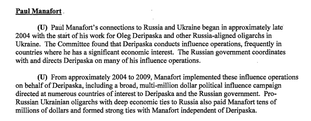 SUMMARY - MANAFORT:Trump hired a guy to run his campaign who was Putin's hatchetman against democracy for 12 years. Which the GOP knew, of course. Manafort was infamous and had been for YEARS.