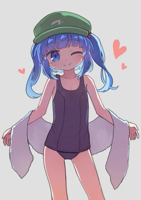 スク水にとり 