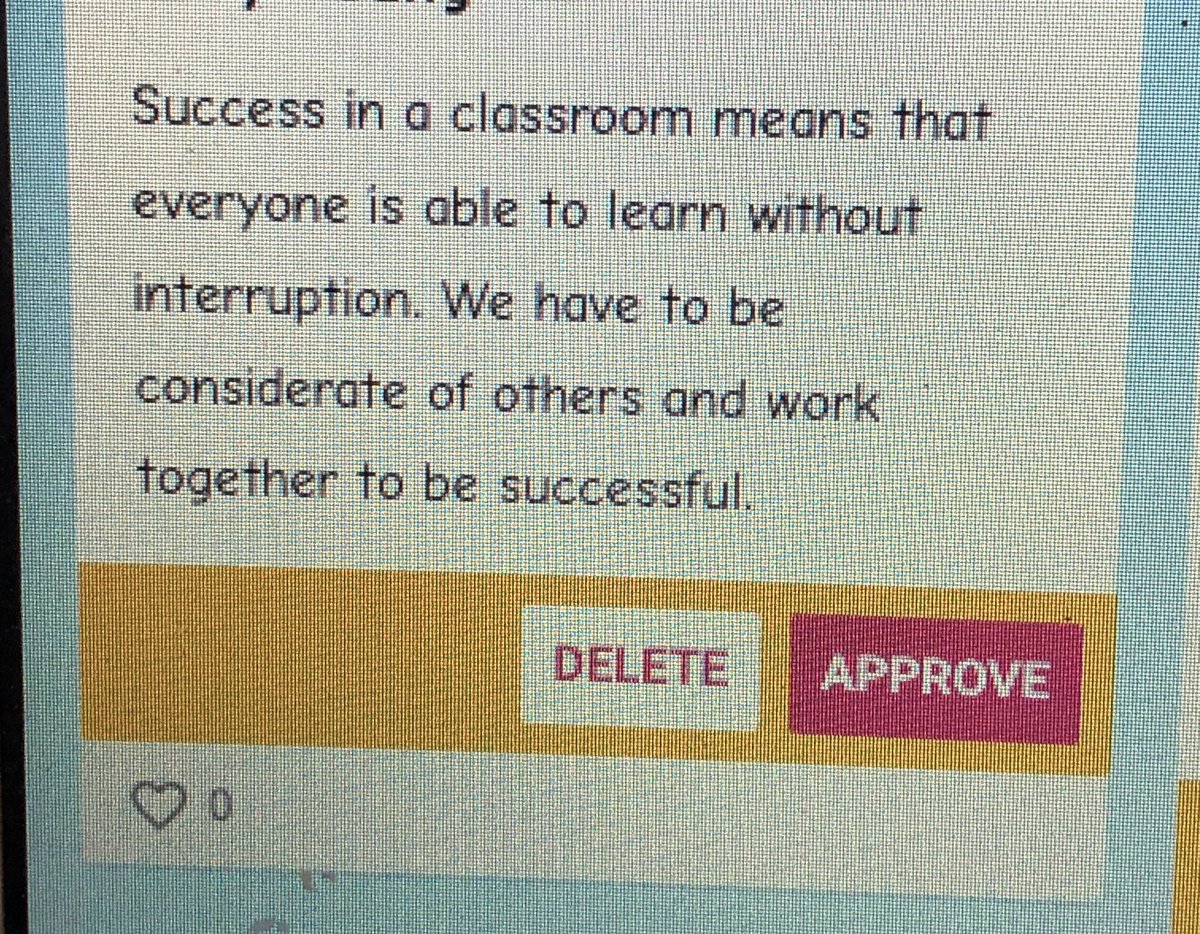 lori_sugg's tweet photo. Virtual #ClassMissionStatement brainstorming sessions happening in 8th grade math today at @gcfgrizzlies! #CCI Starting our year gearing up for #success! ππ«#VirtualLearning #CravenLive https://t.co/9PZMAHVz4z