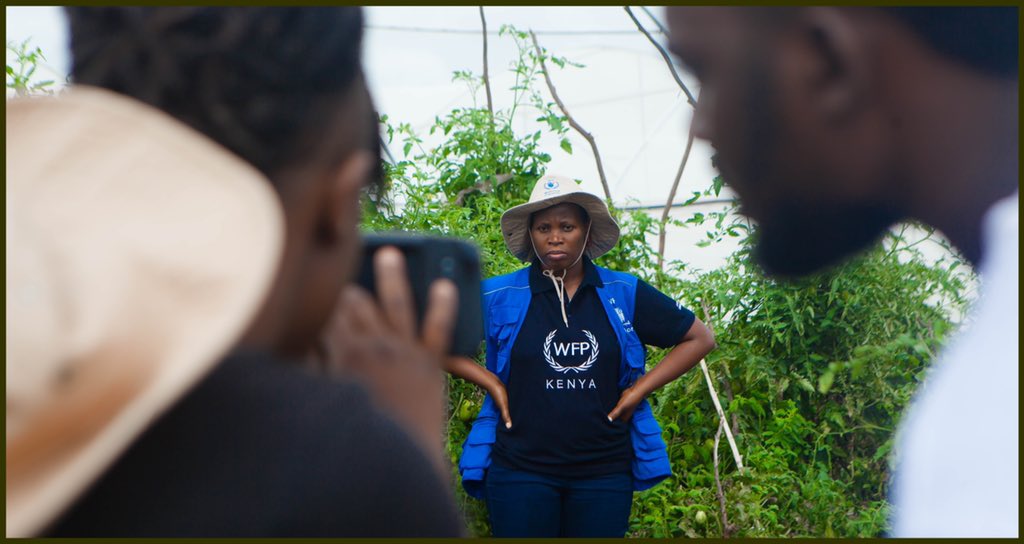 FilmsKey's tweet photo. Exile Key Films  in horticultural farm of World Food Program (WFP) a project initiated by WFP to help both refugees and the host communities in kalobeyei settlement. This GIZ project features the Impact resulting from the electrification in line of the GIZ Response to Covid-19. https://t.co/kungsHlLrU