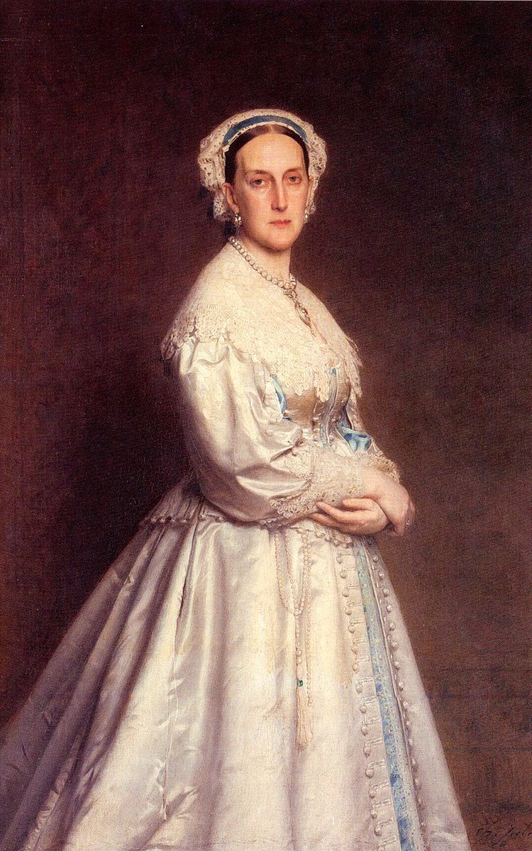 OldPortraiture's tweet photo. Born #OnThisDay in 1819: Grand Duchess #MariaofRussia (1819-76), Duchess of Leuchtenberg, daughter of Emperor #NicholasI

Portrait by #CharlesJalabert (1819-1901), 1869

#MariaNikolaievna #МарияНиколаевна #Romanov https://t.co/B5LMRCoJIu