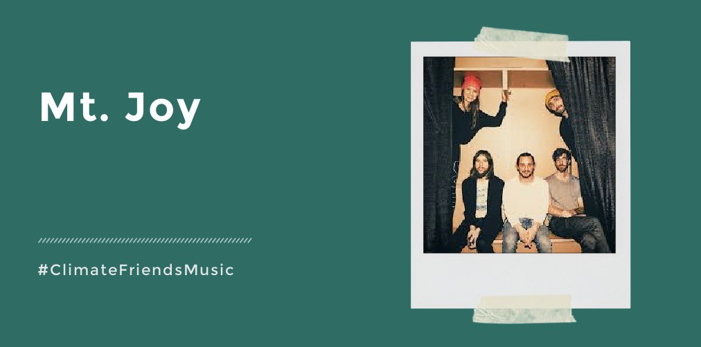 ClimateFriends's tweet photo. Check out Mt. Joy to find ur new fav artist and support a group who's not afraid to speak out against injustice, push followers to vote, continuously support BLM movement, &amp; demand safe practices in the fight against covid
@MtJoyBand  #ClimateFriendsMusic 
https://t.co/rBosLbjARY https://t.co/mqUgj67HCK