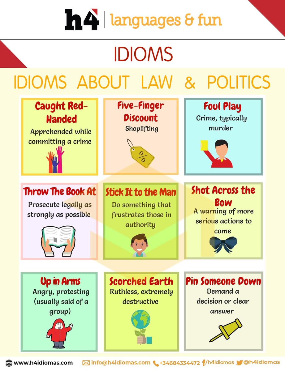 h4idiomas's tweet photo. Seguimos ayudándoos con vuestro inglés. Aquí os traemos algunos idioms que pueden resultaros útiles para vuestros exámenes oficiales.  #h4idiomas #englishlearning #ireland #doingittogether #h4tips #idioms https://t.co/Bcw1Ha1rPS