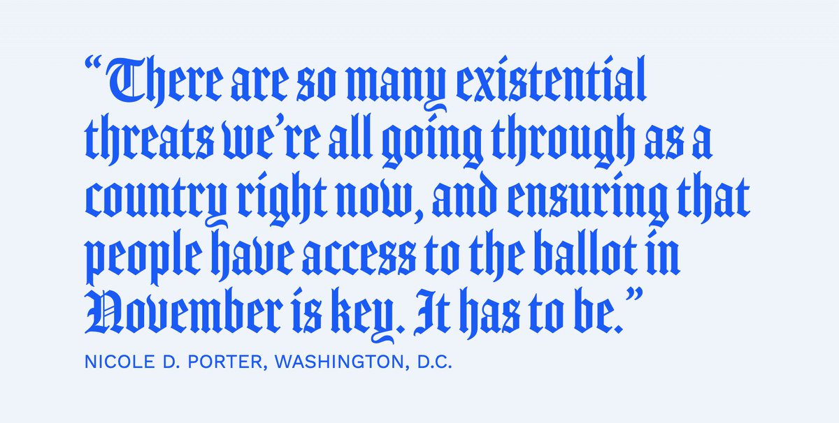 Nicole D. Porter has spent two decades committed to reforming the criminal justice system. Because people of color are unjustly targeted by the police, they're also hit the hardest when it comes to felony disenfranchisement. About 20% of those disenfranchised people are women.